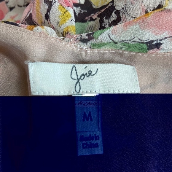 Joie silk ruffle blush pink floral maxi dress *shop@iamwarrior - Picture 9 of 10